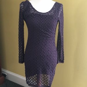 Free people purple knit dress